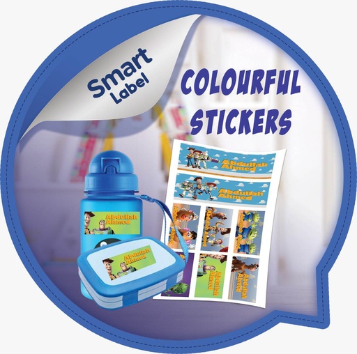 8 Colourful stickers